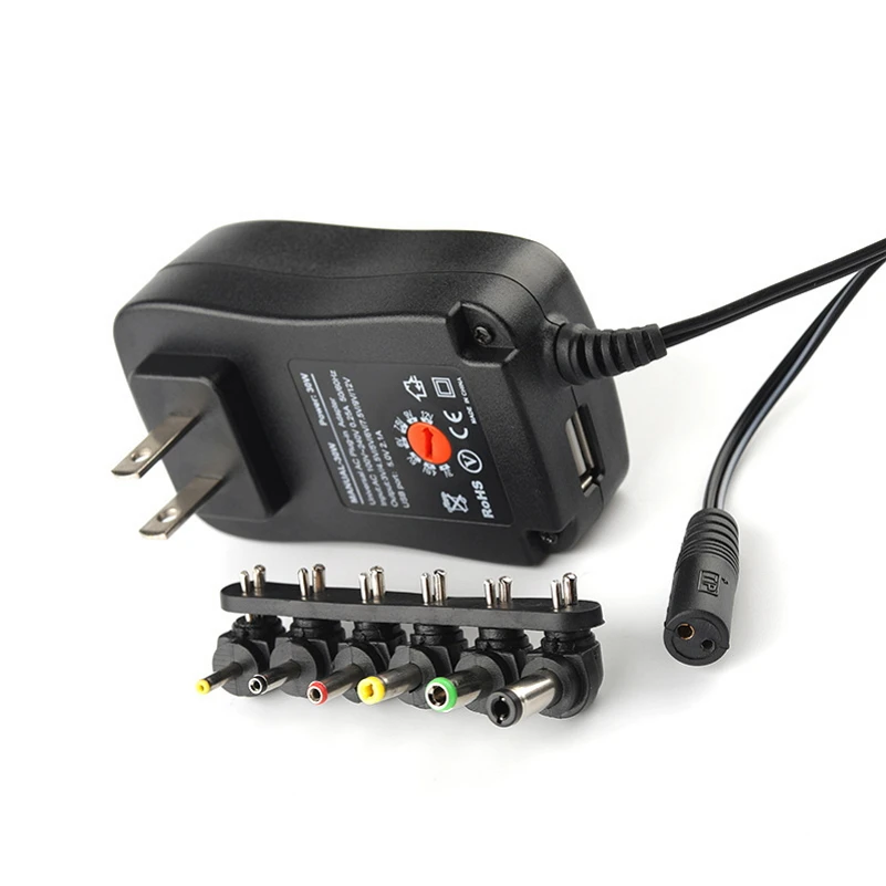Universal Plug in Power Adapter 3V 4.5V 5V 6V 7.5V 9V 12V AC/DC Charger Adjustable Power Adapter Charger Supply 30W
Universal Plug in Power Adapter 3V 4.5V 5V 6V 7.5V 9V 12V AC/DC Charger Adjustable Power Adapter Charger Supply 30W