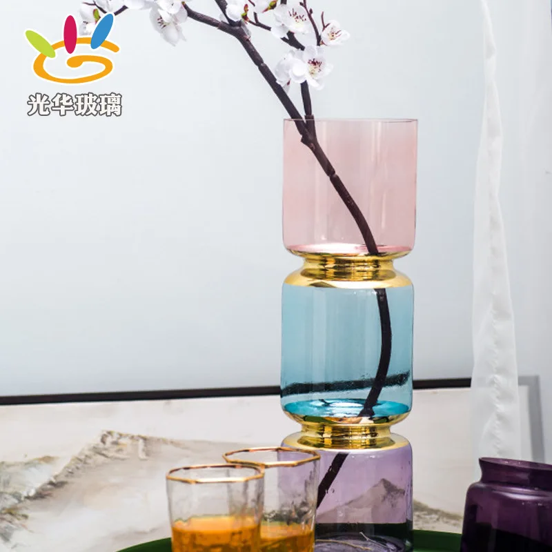 Creative Vase Thickening Does Not Hurt The Hand Three-layer Bamboo Color Vase Nordic Decoration Home
Creative Vase Thickening Does Not Hurt The Hand Three-layer Bamboo Color Vase Nordic Decoration Home