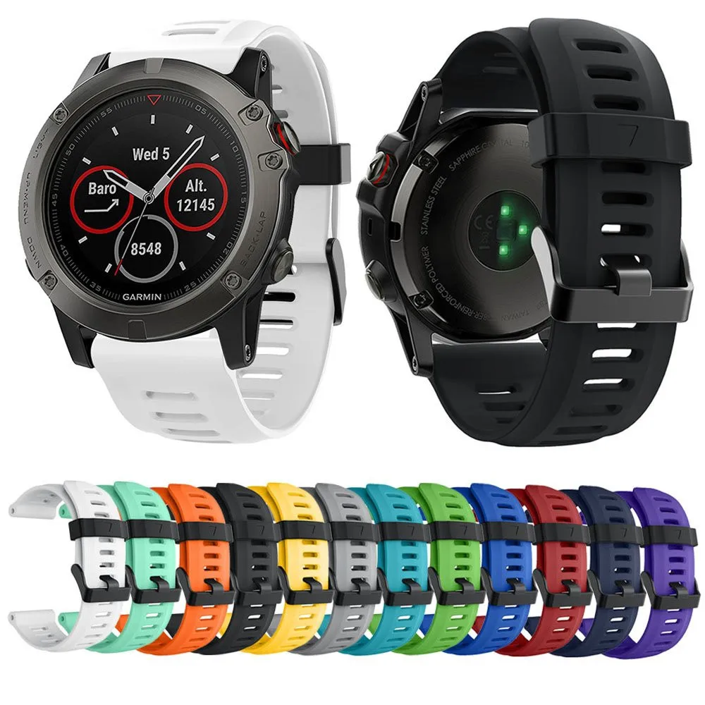 Yayuu Soft Silicone Replacement Watch Band with Tools for Garmin Fenix 3/Fenix 3 HR/Fenix 5X/5X Plus/D2 Delta PX/Descent MK1
Yayuu Soft Silicone Replacement Watch Band with Tools for Garmin Fenix 3/Fenix 3 HR/Fenix 5X/5X Plus/D2 Delta PX/Descent MK1