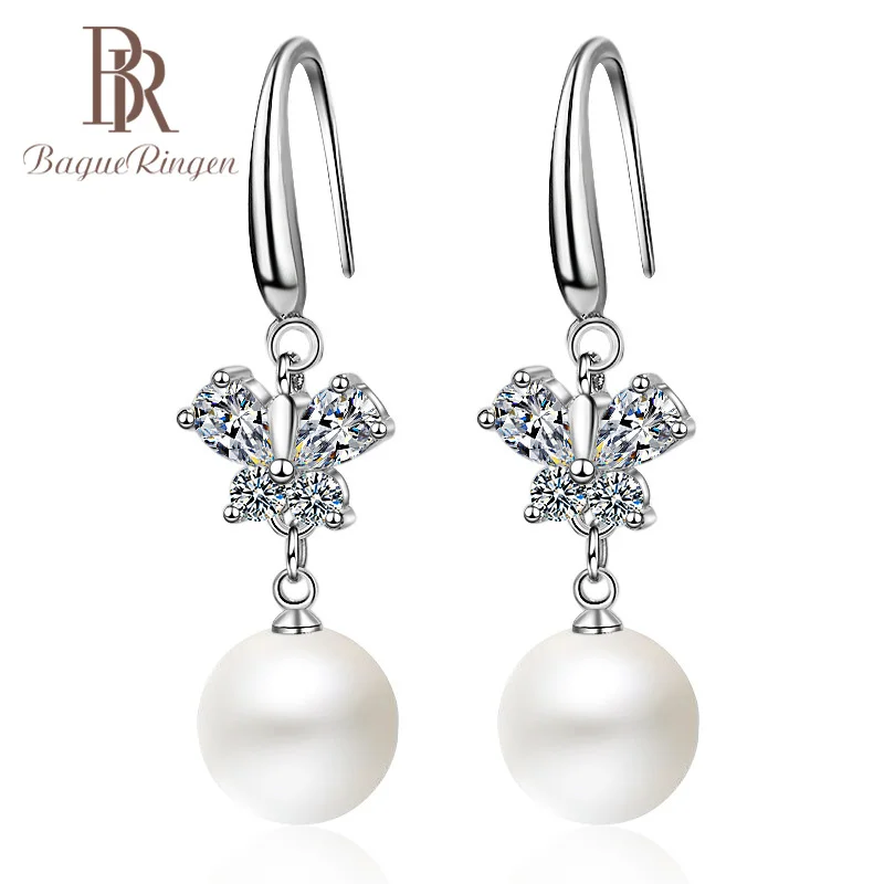 Bague Ringen Female Silver 925 Jewelry Elegant Butterfly Pearl Earrings AAAAA Ziron Simple Korean Fashion Style Bow Weddings
Bague Ringen Female Silver 925 Jewelry Elegant Butterfly Pearl Earrings AAAAA Ziron Simple Korean Fashion Style Bow Weddings