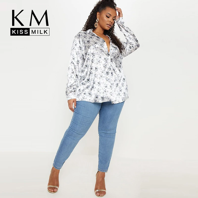 Kissmilk Spring New Fashion And Sexy Turn-down Collar Patterned Show Thin Rural Wind Large Size Soft Long Sleeve Shirt Women
Kissmilk Spring New Fashion And Sexy Turn-down Collar Patterned Show Thin Rural Wind Large Size Soft Long Sleeve Shirt Women