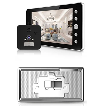5 Inch Screen Wireless Doorbell Ip Camera 5000Mah 160 Degree Peephole with App Control Night-Vision Pir Motion Sensor
5 Inch Screen Wireless Doorbell Ip Camera 5000Mah 160 Degree Peephole with App Control Night-Vision Pir Motion Sensor