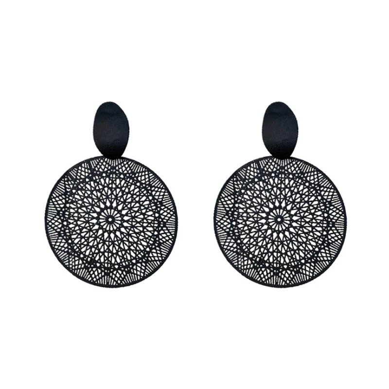 2019 New Korean Hollow Pattern Geometric Bohemian Earrings Round Dangle Drop Earrings for Women Fashion Jewelry Aretes De Mujer
2019 New Korean Hollow Pattern Geometric Bohemian Earrings Round Dangle Drop Earrings for Women Fashion Jewelry Aretes De Mujer
