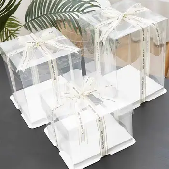 5pcs Transparent Birthday Cake Box Plastic Cake Packaging Boxes Organizer Cake Case For Home (Single Layer,without Ribbons) 
5pcs Transparent Birthday Cake Box Plastic Cake Packaging Boxes Organizer Cake Case For Home (Single Layer,without Ribbons)