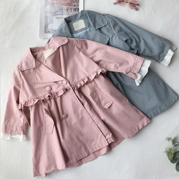 Girl Windbreaker Korean Style 2020 Autumn Spring Lace Patchwork Princess Jacket Children Long Trench Coat Outerwear Clothes
Girl Windbreaker Korean Style 2020 Autumn Spring Lace Patchwork Princess Jacket Children Long Trench Coat Outerwear Clothes
