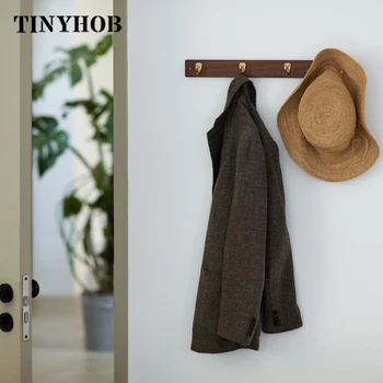 Minimalism Brass Clothes Hat Key Hook Robe Walnut Wall Hook Wooden Hanger for Living Room Bedroom Entrance
Minimalism Brass Clothes Hat Key Hook Robe Walnut Wall Hook Wooden Hanger for Living Room Bedroom Entrance