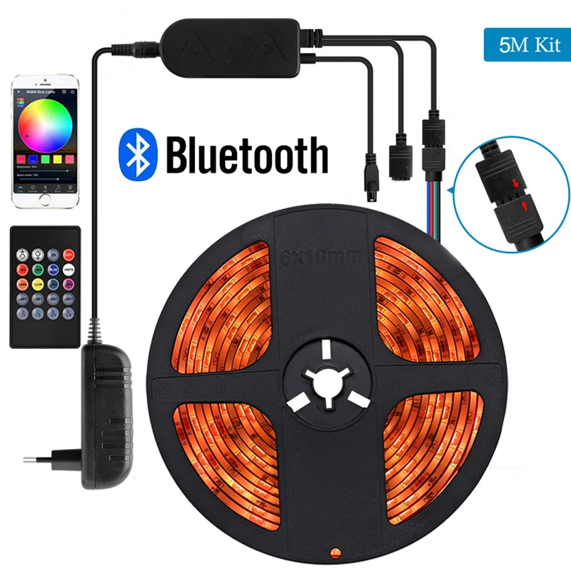 led lights stripe for room bedroom strip decoration for wall color changing rgb led strip light with remote bluetooth controller
led lights stripe for room bedroom strip decoration for wall color changing rgb led strip light with remote bluetooth controller