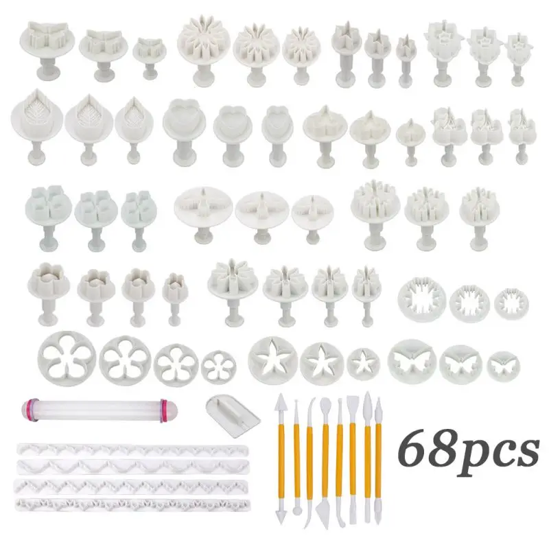 Mini Biscuit Mold Plastic Fondant Cake Mold Embossing Decorating Kitchen Baking Mold All Kind of Differenet Shapes Set of 68Pcs
Mini Biscuit Mold Plastic Fondant Cake Mold Embossing Decorating Kitchen Baking Mold All Kind of Differenet Shapes Set of 68Pcs
