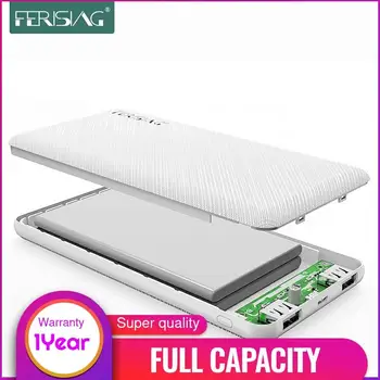 (100% Capacity) FERISING Power Bank 10000mAh Double USB Pover Smartphones USB Ports Portable Power bank External Battery Pack
(100% Capacity) FERISING Power Bank 10000mAh Double USB Pover Smartphones USB Ports Portable Power bank External Battery Pack
