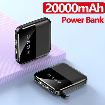 20000mAh Mini Power Bank Fast Charger for Iphone Xiaomi Huawei 2 USB LCD Type C Powerbank Portable External Battery Pack
20000mAh Mini Power Bank Fast Charger for Iphone Xiaomi Huawei 2 USB LCD Type C Powerbank Portable External Battery Pack
