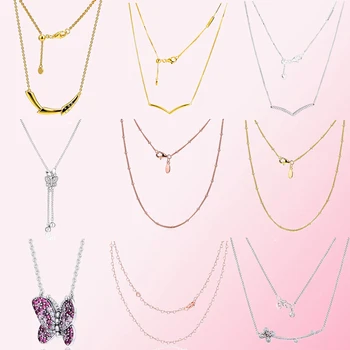 2019 Spring Butterfly Heart Shaped Flower Clover Flower Stem Shimmering Wish Necklace Clavicle Chain 925 Sterling Silver
2019 Spring Butterfly Heart Shaped Flower Clover Flower Stem Shimmering Wish Necklace Clavicle Chain 925 Sterling Silver