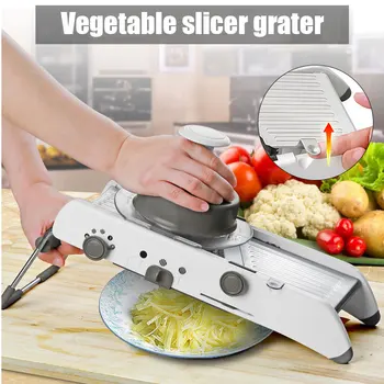 Adjustable Slicer Stainless Steel Multifunctional Manual Cutter Vegetable Grater Julienne Slicer Kitchen Onion Cutter
Adjustable Slicer Stainless Steel Multifunctional Manual Cutter Vegetable Grater Julienne Slicer Kitchen Onion Cutter
