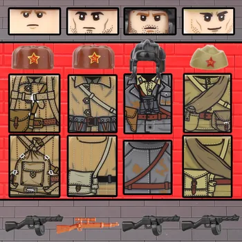WW2 Soviet Soldiers Weapons Accessories Building Blocks Military PPSH Guns Helmets Bricks Parts Army Toys for Children C168
WW2 Soviet Soldiers Weapons Accessories Building Blocks Military PPSH Guns Helmets Bricks Parts Army Toys for Children C168