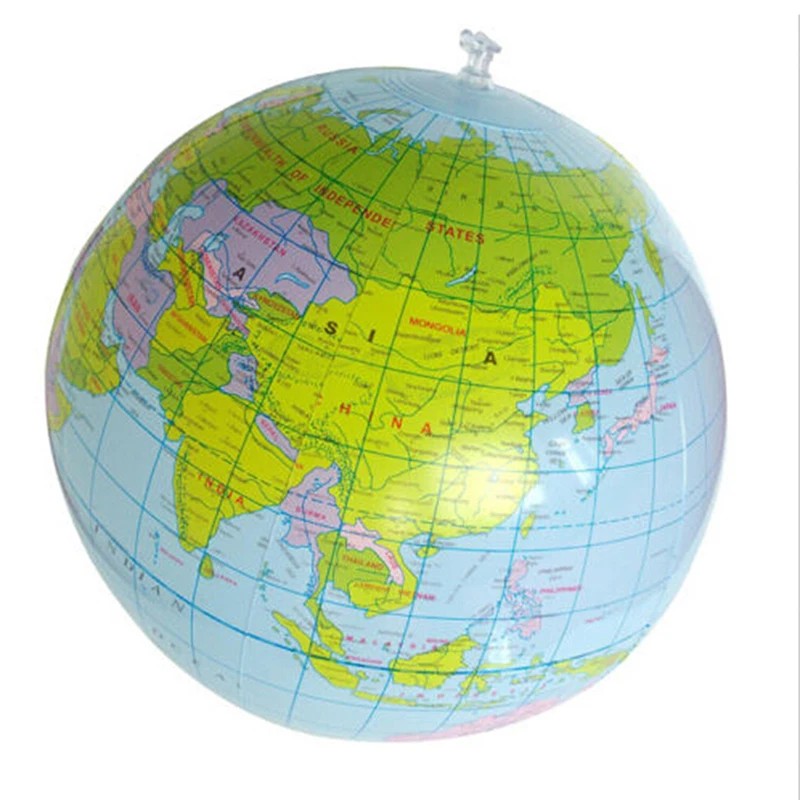 Gonflable Globe Ballon de plage détaillée monde 28 cm Childs enfants adultes Outdoor Fun