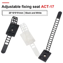 50PCS Adjustable Self Adhesive Cable Clamp Clips Wire Cord Power Line Holder Management Organizer Ties Fixer Trim Wrap Black
50PCS Adjustable Self Adhesive Cable Clamp Clips Wire Cord Power Line Holder Management Organizer Ties Fixer Trim Wrap Black
