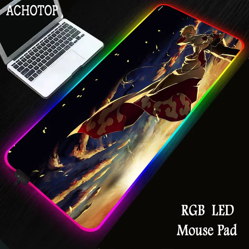 Naruto Anime Gaming RGB Large Mouse Pad Gamer Computer Mousepad Led Backlight Mause Pad Keyboard Desk Mat DIY
Naruto Anime Gaming RGB Large Mouse Pad Gamer Computer Mousepad Led Backlight Mause Pad Keyboard Desk Mat DIY
