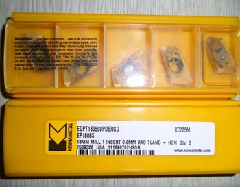 10PCS KENNAMETAL CARBIDE INSERT EDPT180512PDSRGD KC725M
10PCS KENNAMETAL CARBIDE INSERT EDPT180512PDSRGD KC725M