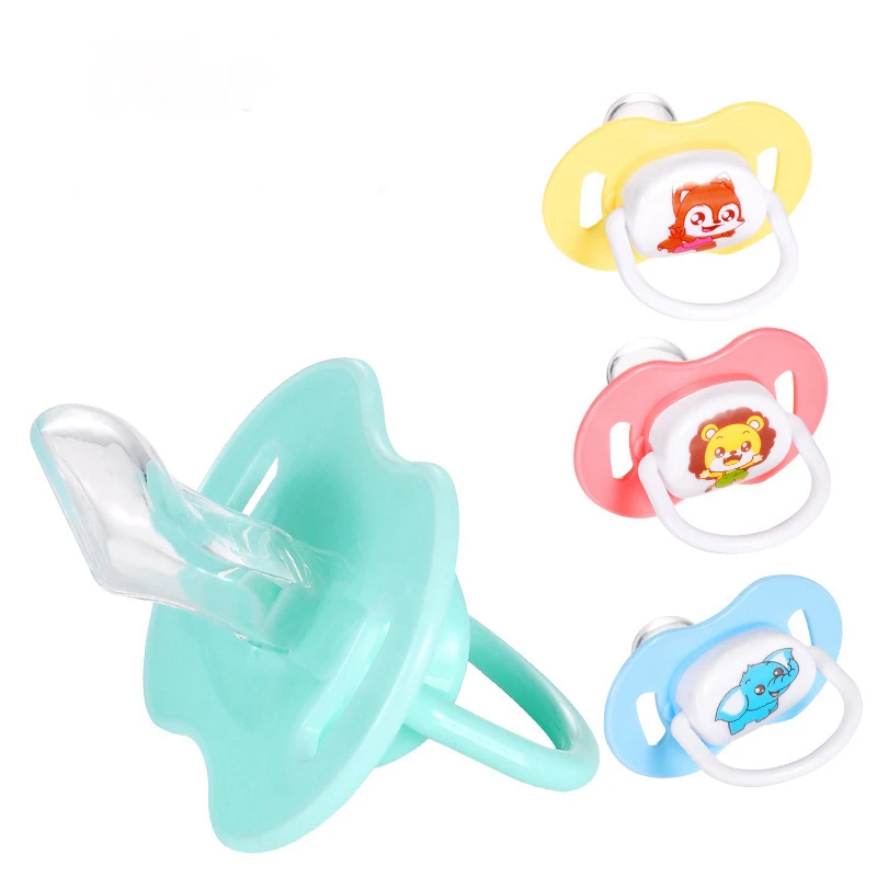 1@#1Pcs Cartoon Sleeping Soft Silicone Pacifiers Pattern Random Kids Hot Comfortable Nipple Newborn Babys Baby | Мать и ребенок