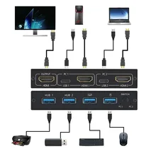 compatible Splitter 4K Switch KVM switch Usb 2.0 2 in1 Switcher For computer monitor Keyboard And Mouse EDID / HDCP Printer
compatible Splitter 4K Switch KVM switch Usb 2.0 2 in1 Switcher For computer monitor Keyboard And Mouse EDID / HDCP Printer