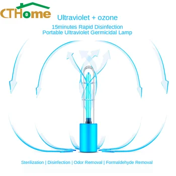 Rechargeable UVC Disinfection Bactericidal USB Lamp Sterilizer Portable Mite Ozone UV Sterilization Ultraviolet Light For Home
Rechargeable UVC Disinfection Bactericidal USB Lamp Sterilizer Portable Mite Ozone UV Sterilization Ultraviolet Light For Home