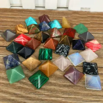 7 Pcs/lot Multi-colorChakra Pyramid Stone Set Crystal Healing Chakra Set or Jewelry Making Random Color
7 Pcs/lot Multi-colorChakra Pyramid Stone Set Crystal Healing Chakra Set or Jewelry Making Random Color