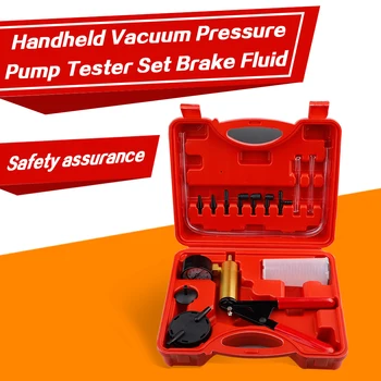 Multifunctional Hand Held Vacuum And Pressure Pump Tester Kit Brake Bleeder Complete Set For Car Test Vehicle Settings Operation
Multifunctional Hand Held Vacuum And Pressure Pump Tester Kit Brake Bleeder Complete Set For Car Test Vehicle Settings Operation