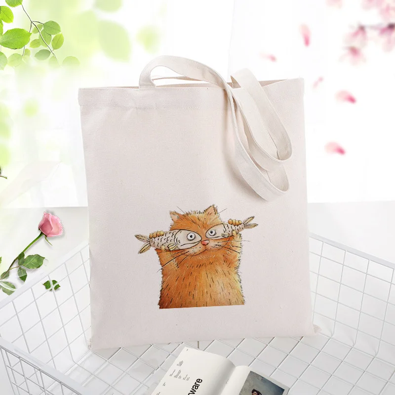 Tote Bag Canvas Handbag Shopping Bag Text DIY Daily Use Custom Print Logo Eco Reusable Recycle cat
Tote Bag Canvas Handbag Shopping Bag Text DIY Daily Use Custom Print Logo Eco Reusable Recycle cat