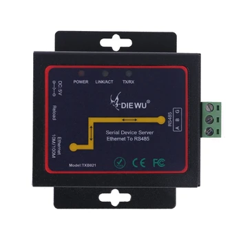 Serial Server RJ45 to RS485 LAN Ethernet Converter Module with Built-in Webpage US Plug Adapter TXB021
Serial Server RJ45 to RS485 LAN Ethernet Converter Module with Built-in Webpage US Plug Adapter TXB021