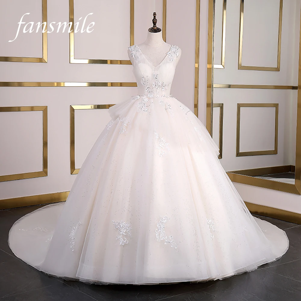 Fansmile Robe de Mariee Princesse de Luxe Wedding Dress 2020 Princess Puffy Wedding Gowns FSM-103T
Fansmile Robe de Mariee Princesse de Luxe Wedding Dress 2020 Princess Puffy Wedding Gowns FSM-103T