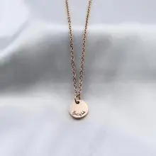 Dainty Disc Coin Necklace With Kids Names Engraved Initial Letter Pattern Child Baby Necklaces Personalized Gift For Boy Girl
Dainty Disc Coin Necklace With Kids Names Engraved Initial Letter Pattern Child Baby Necklaces Personalized Gift For Boy Girl