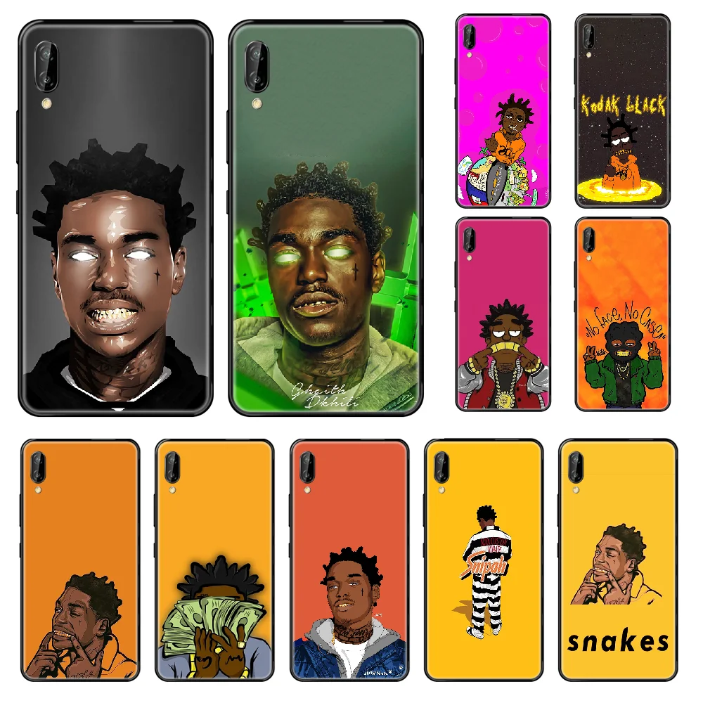 kodak black rap singer Phone case For Huawei Honor Mate 5 6 7 8 9 10 20 A C X Lite black soft funda trend cover pretty coque
