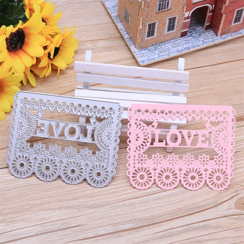LOVE Word Flower Bird Heart Hollow Frame Metal Cutting Dies Scrapbooking Album Paper DIY Cards Crafts Embossing Dies New 2019
LOVE Word Flower Bird Heart Hollow Frame Metal Cutting Dies Scrapbooking Album Paper DIY Cards Crafts Embossing Dies New 2019