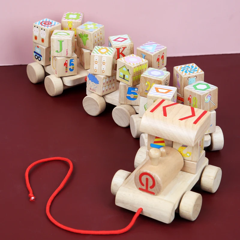 Wooden 3-block train 26pcs letter blocks Cube letter block toys for children Building block spinning trains Educational baby toy
Wooden 3-block train 26pcs letter blocks Cube letter block toys for children Building block spinning trains Educational baby toy