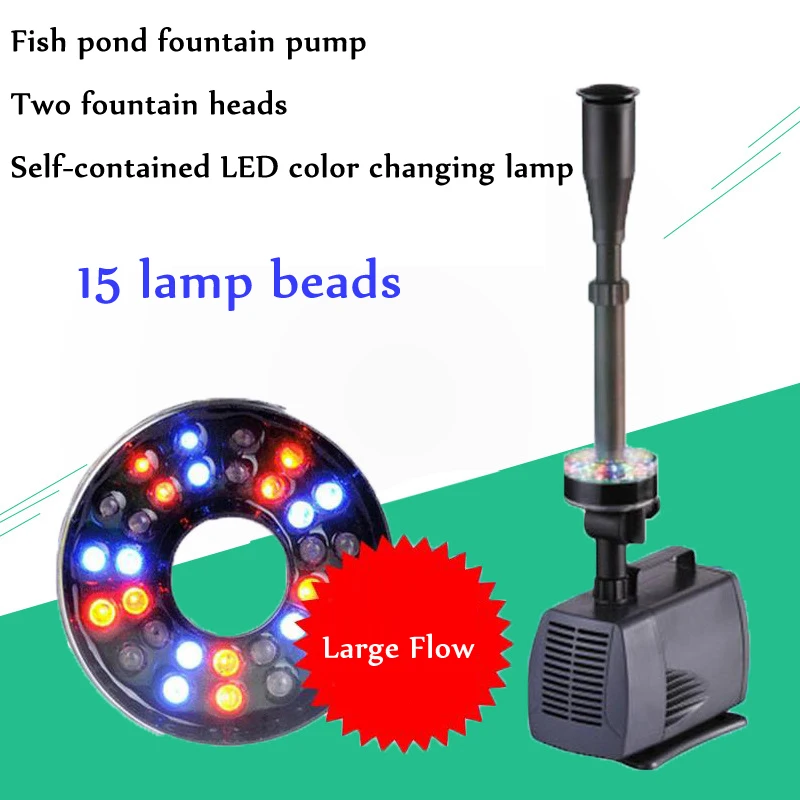 40w Aquarium Fish Pond Led Submersible Water Pump Garden Fountain Pump With Led Color Changing Fountain 220V fish pond
40w Aquarium Fish Pond Led Submersible Water Pump Garden Fountain Pump With Led Color Changing Fountain 220V fish pond