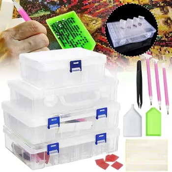 Upgrade Diamond Painting Tools Storage Box Containers Portable Bead Storage 64/42 Containers & Basic tools For 5D Diamond Painti
Upgrade Diamond Painting Tools Storage Box Containers Portable Bead Storage 64/42 Containers & Basic tools For 5D Diamond Painti
