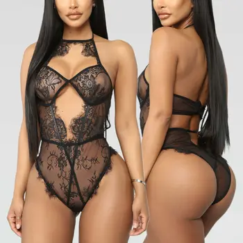 Hirigin Sexy Beach Lingerie Women's Black Lace High Waist Swimsuit Bikini One Piece Set Solid Bikinis Bodysuit Push Up Swimwear
Hirigin Sexy Beach Lingerie Women's Black Lace High Waist Swimsuit Bikini One Piece Set Solid Bikinis Bodysuit Push Up Swimwear