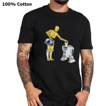 Retro Star-Robot-Wars Cat Funny Men's T-Shirt Droids R2-D2 C-3PO Adventures Classic 80s Movies T Shirt Novelty Alien Cotton Tees
Retro Star-Robot-Wars Cat Funny Men's T-Shirt Droids R2-D2 C-3PO Adventures Classic 80s Movies T Shirt Novelty Alien Cotton Tees