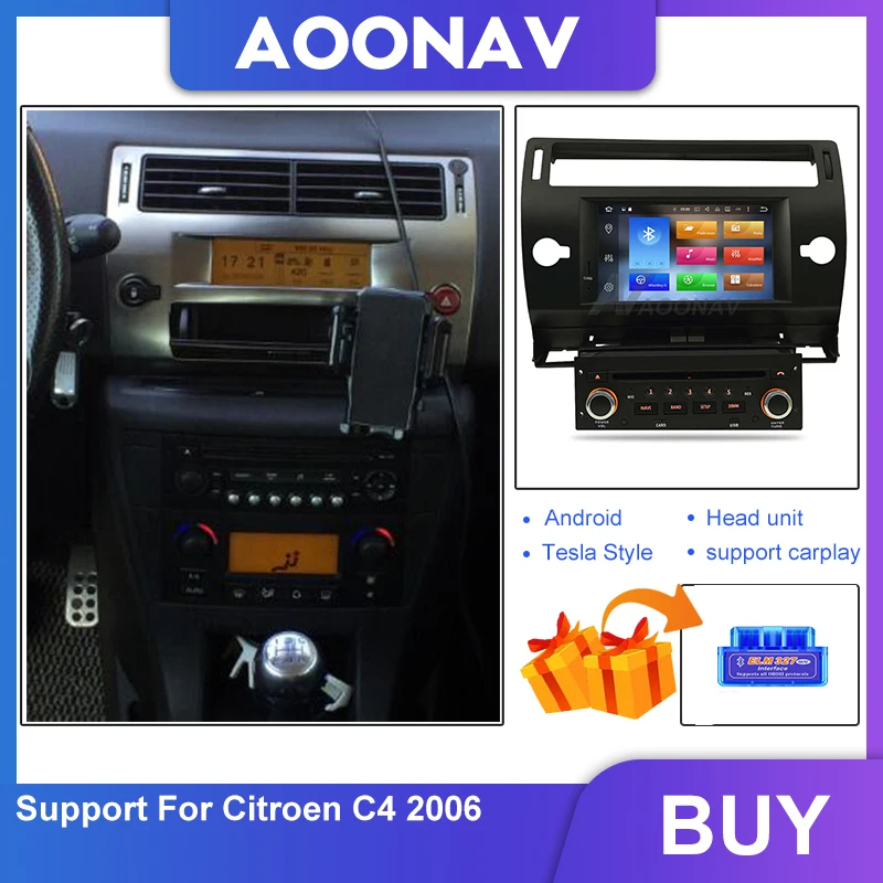 Android Touch Screen Car Radio For Citroen C4 2006 GPS Navigation Video Multimedia Player Stereo Receiver Head Unit
Android Touch Screen Car Radio For Citroen C4 2006 GPS Navigation Video Multimedia Player Stereo Receiver Head Unit