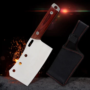 Full Tang 4.3" Chopping Knife Cleaver German High Carbon Stainless Steel Outdoor Chopper Cooking Knives OxfordCloth Cover Sheath
Full Tang 4.3" Chopping Knife Cleaver German High Carbon Stainless Steel Outdoor Chopper Cooking Knives OxfordCloth Cover Sheath