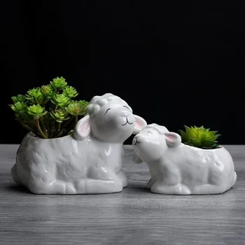 Small Ceramic Planters Pot Home Garden Desktop Succulent Plant Pot Flowerpot Ceramic Sheep Succulent Plant Flower Pots Decor
Small Ceramic Planters Pot Home Garden Desktop Succulent Plant Pot Flowerpot Ceramic Sheep Succulent Plant Flower Pots Decor