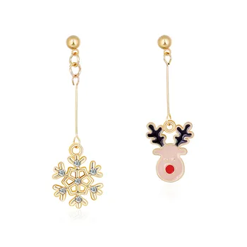 FUN-BEAUTY European and American Cartoon Oil Dripping Snowflake Fawn Earrings Wild Irregular Earrings New Holiday Earrings
FUN-BEAUTY European and American Cartoon Oil Dripping Snowflake Fawn Earrings Wild Irregular Earrings New Holiday Earrings