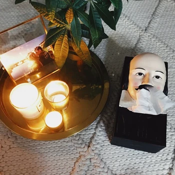 Creative Head Facial Tissue Box Holder Shakespeare Tray Funny Rectangular Paper Towel Storage for Office Kitchen Bath Living
Creative Head Facial Tissue Box Holder Shakespeare Tray Funny Rectangular Paper Towel Storage for Office Kitchen Bath Living