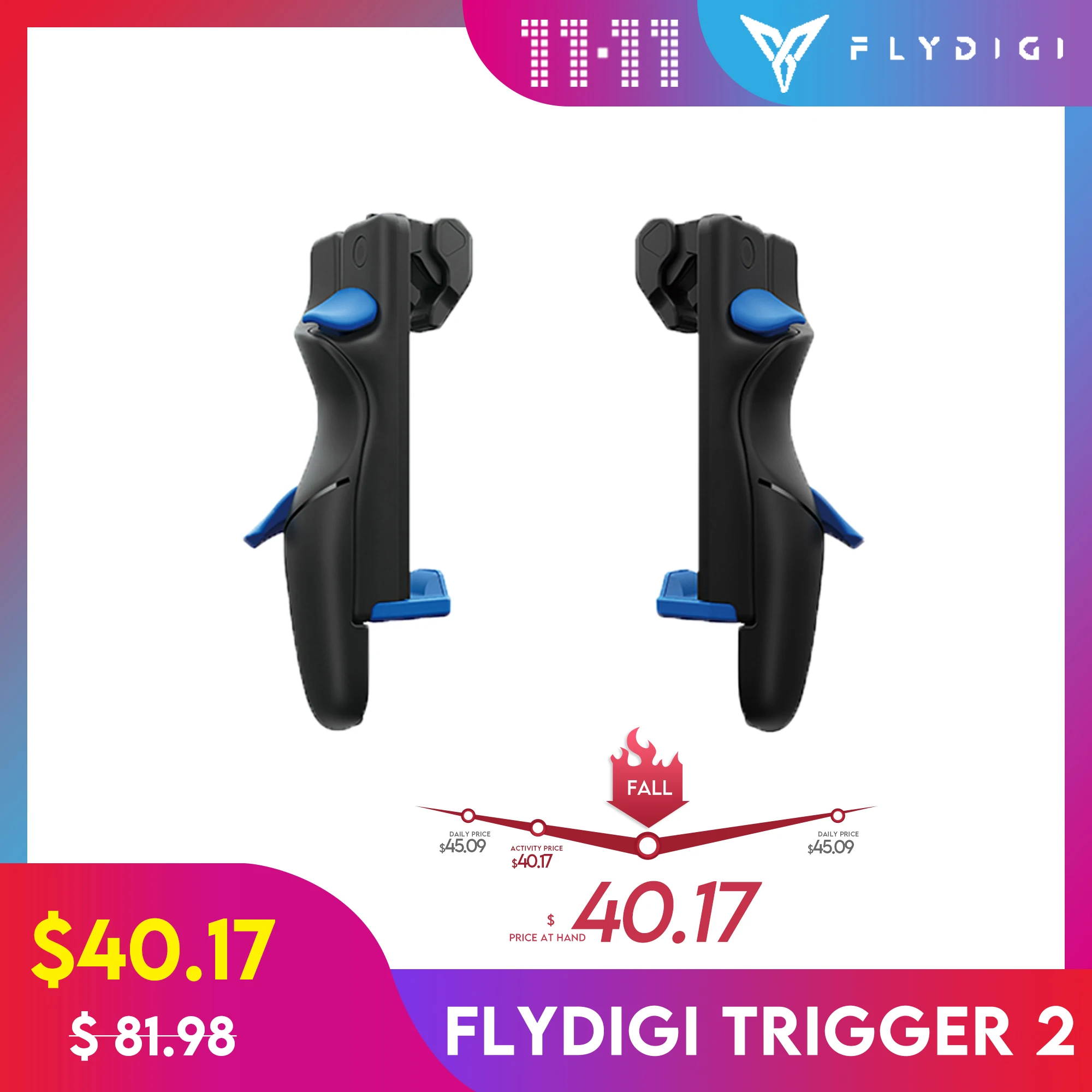 Flydigi Trigger 2 Cellphone Sriggers Accessories Gamepad Controller for Android&Ios Cod Mobile Pubg
Flydigi Trigger 2 Cellphone Sriggers Accessories Gamepad Controller for Android&Ios Cod Mobile Pubg