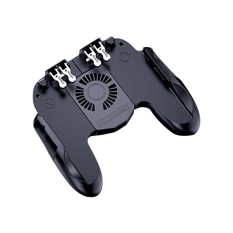 Six Finger Pubg Controller Gamepad Joystick Pubg Mobile Trigger L1R1 Shooter Joystick Game Pad Phone Holder with Cooler Fans
Six Finger Pubg Controller Gamepad Joystick Pubg Mobile Trigger L1R1 Shooter Joystick Game Pad Phone Holder with Cooler Fans