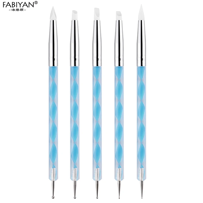 5Pcs /Set UV Gel Carving Emboss Hollow Painting Nail Art Silicone Sculpture Dotting Pen Brush Picking Rhinestone Crystal Tools
5Pcs /Set UV Gel Carving Emboss Hollow Painting Nail Art Silicone Sculpture Dotting Pen Brush Picking Rhinestone Crystal Tools