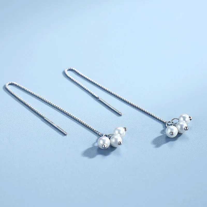Fashion Silver Plated Pearl Drop Earrings Simple Tassels Peart Dangle Earrings for Women Girls Jewelry Accessories Gifts
Fashion Silver Plated Pearl Drop Earrings Simple Tassels Peart Dangle Earrings for Women Girls Jewelry Accessories Gifts