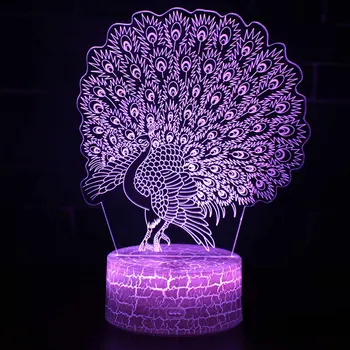 Open peacock theme 3D Lamp LED night light 7 Color Change Touch Mood Lamp Girl Sleep Light Christmas presents
Open peacock theme 3D Lamp LED night light 7 Color Change Touch Mood Lamp Girl Sleep Light Christmas presents