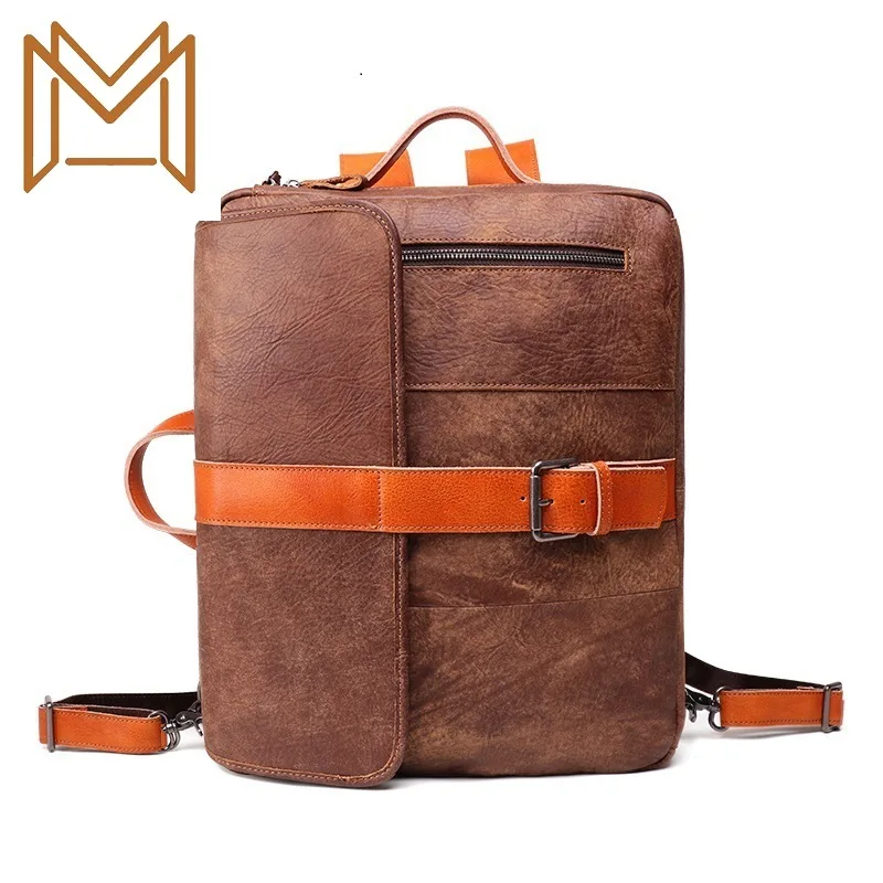 More Function Genuine Leather Man Both Shoulders Package Portable Male Package 15.6 Inch Computer Backpack
More Function Genuine Leather Man Both Shoulders Package Portable Male Package 15.6 Inch Computer Backpack