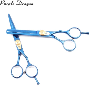 Hair Scissors 5.5" Purple Dragon Japan Stainless Thinning Shears Professional Barber Scissors Blue Haircut Set Finger Rest Z1020 
Hair Scissors 5.5" Purple Dragon Japan Stainless Thinning Shears Professional Barber Scissors Blue Haircut Set Finger Rest Z1020