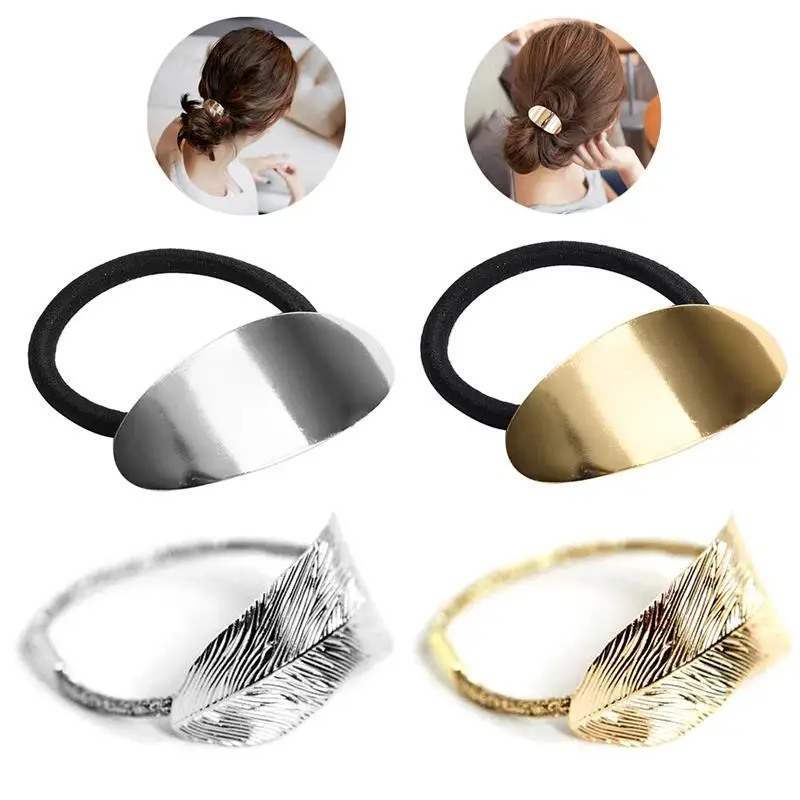 4Pcs/Set Alloy Hair Ties Fashion Leaf Decor Hair Elastics Ponytail Holder Hair Ropes For Girls Women Hair Accessories
4Pcs/Set Alloy Hair Ties Fashion Leaf Decor Hair Elastics Ponytail Holder Hair Ropes For Girls Women Hair Accessories